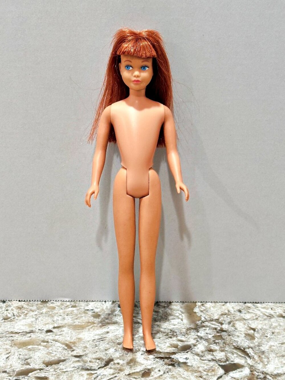 Vintage Mattel 1960s Barbies Sister Skipper Doll Titan Red Hair Straight Legs